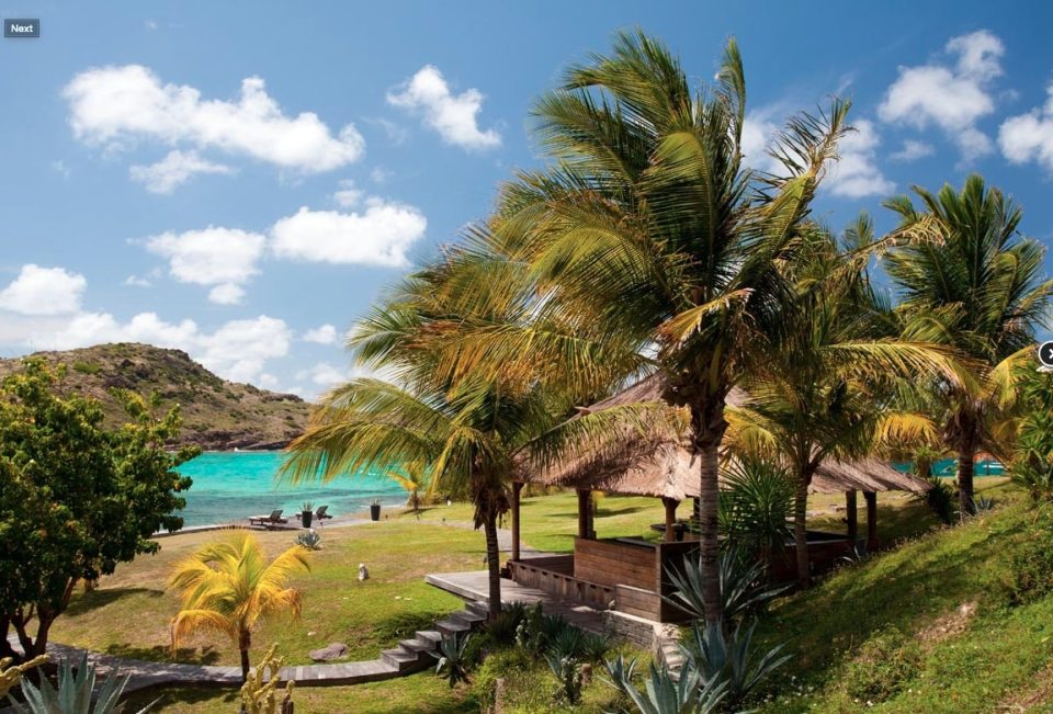 The villa has some gorgeous views of St Barts