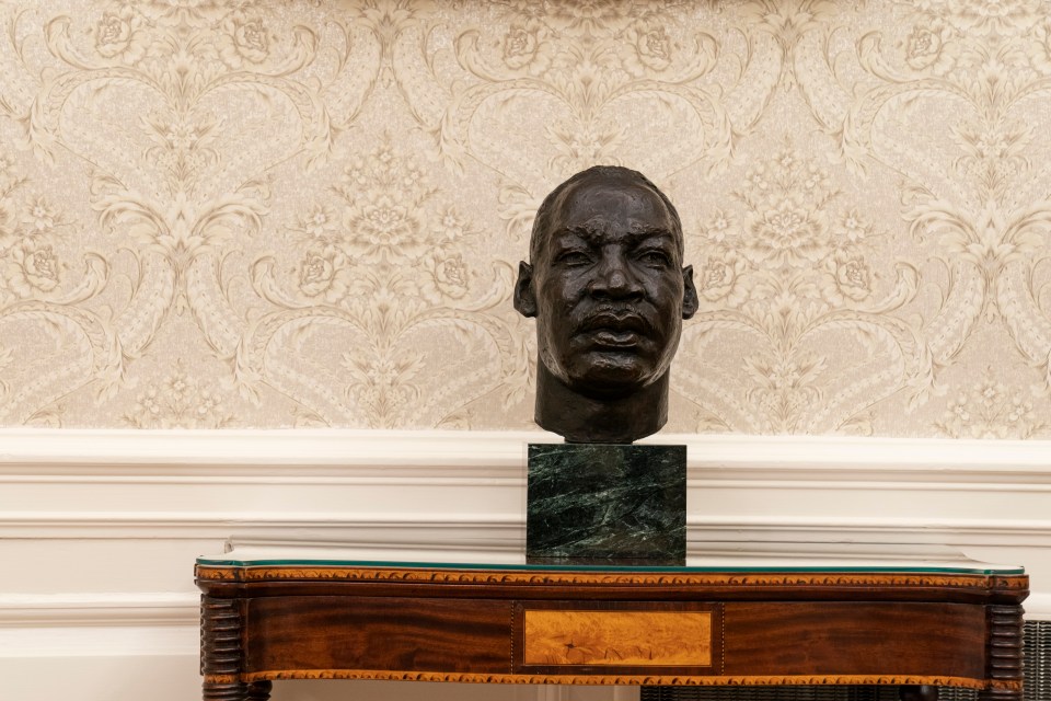 The makeover includes a bust of Martin Luther King Jr