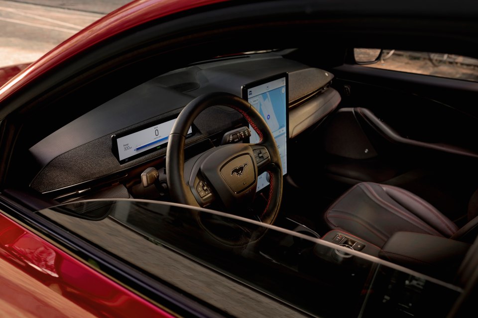 The big-screen dash carries loads of technology. It learns your habits and adjusts several systems to suit