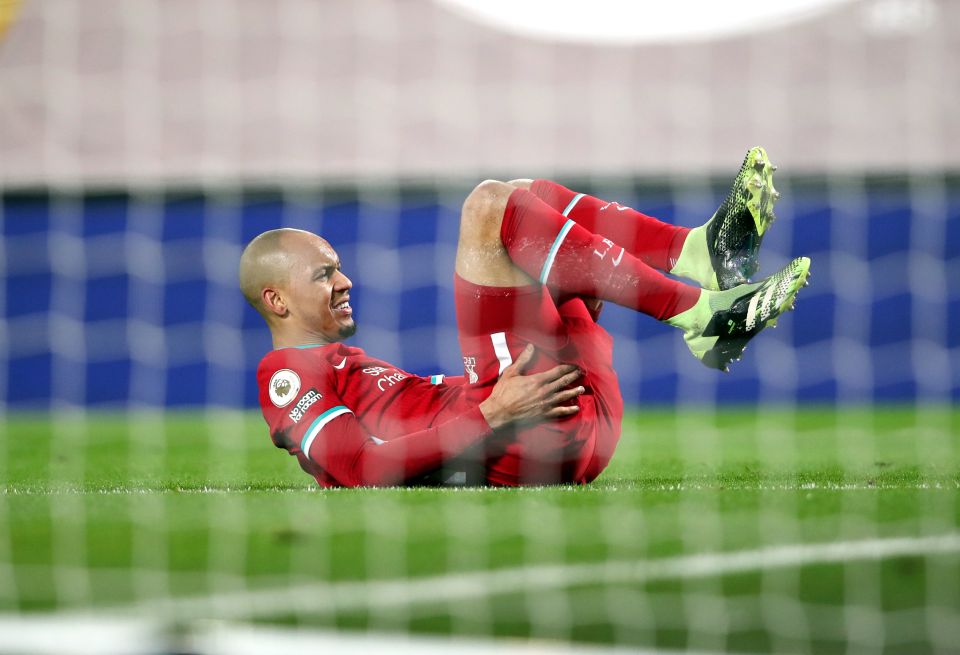 Fabinho was ruled out of Liverpool's trip to Spurs through injury