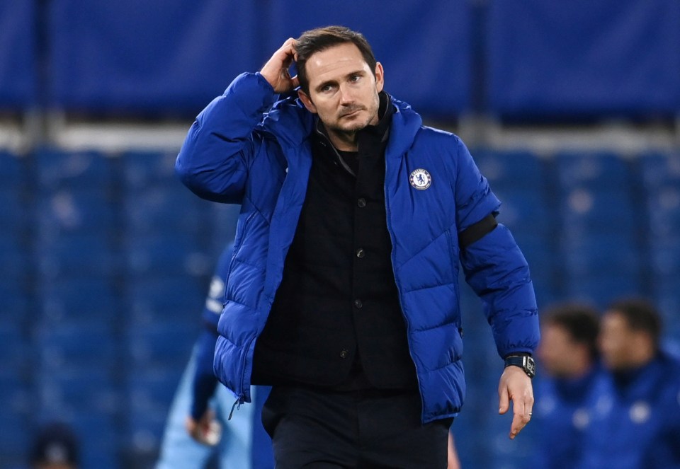 Frank Lampard had been in charge of Chelsea for just 18 months