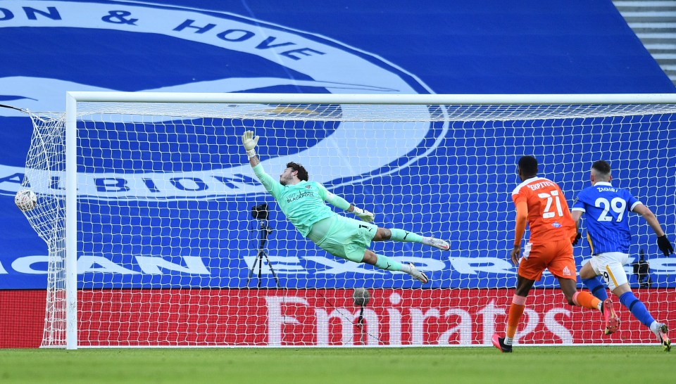 Brighton's Mali midfielder Yves Bissouma notched a spectacular opener in the 2-1 defeat of Blackpool