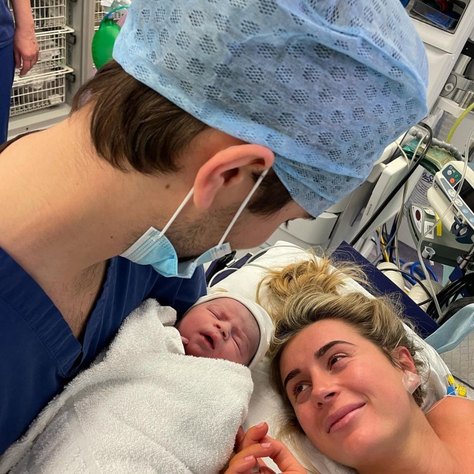 Dani and Sammy welcomed their bundle of joy on Saturday