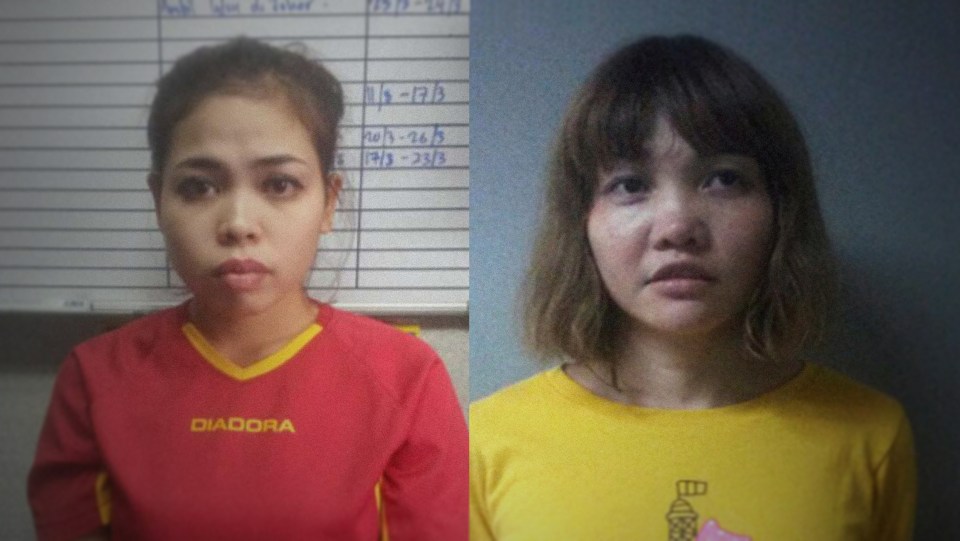 Siti, left, and Doan, right, were arrested while North Korean suspects were mysteriously allowed to go free