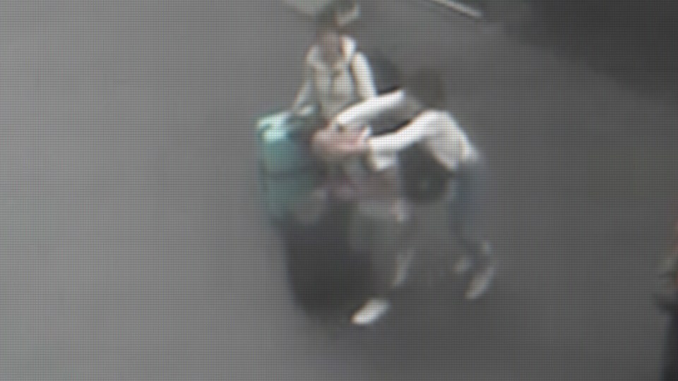 CCTV footage showing a practice run of the 'prank' in the lead-up to the assassination 