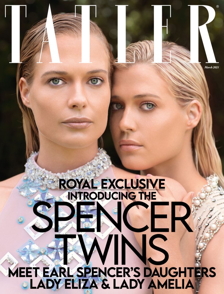 The twins star on the cover of Tatler's March issue