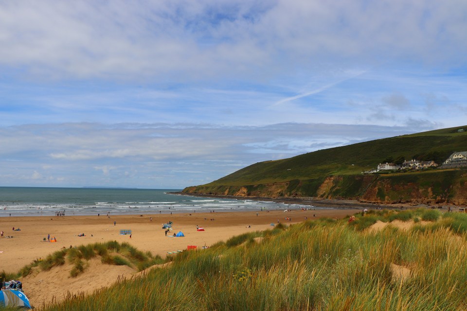 Surfers and swimmers are regulars at Saunton Sands