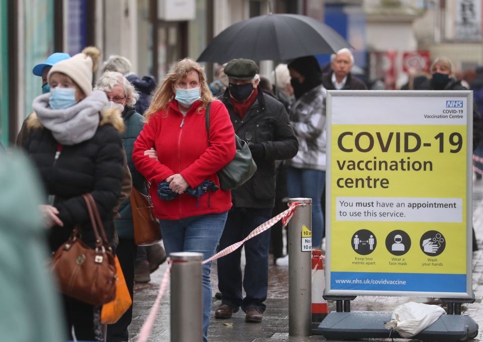 The UK remains on course to vaccinate more than 13m of the most vulnerable by mid-February