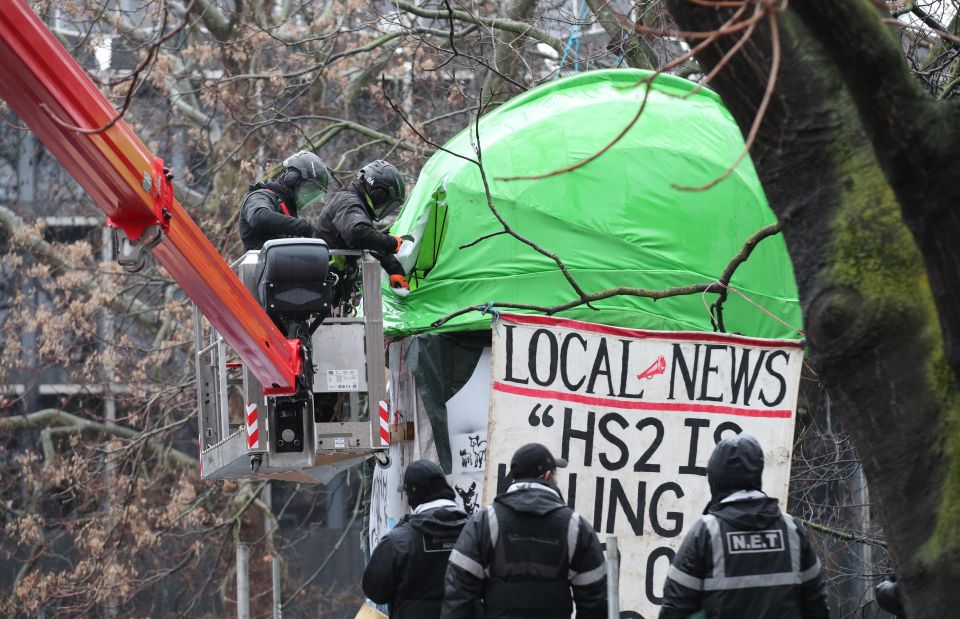 Eco-activists have been living beneath Euston for more than 100 hours so far