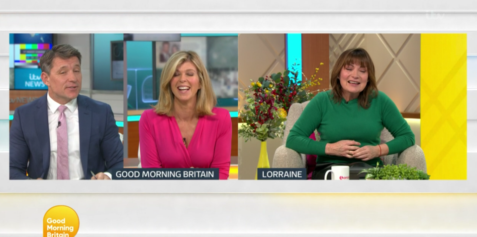 Ben said Kate's kids thought the present was from him as they chatted to Lorraine Kelly