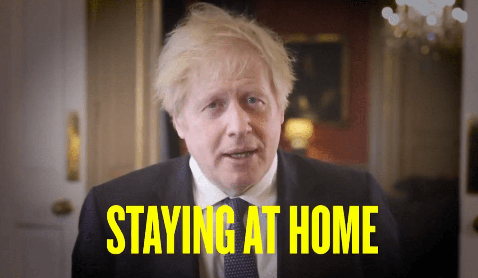 Boris Johnson begged Brits to stay at home this weekend