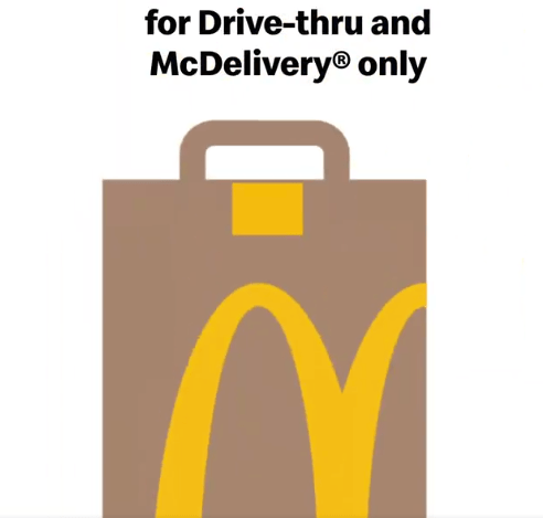 McDonald's is open for drive-thru and delivery only