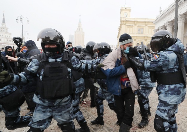 More than 5,000 people have been arrested across Russia for attending protests