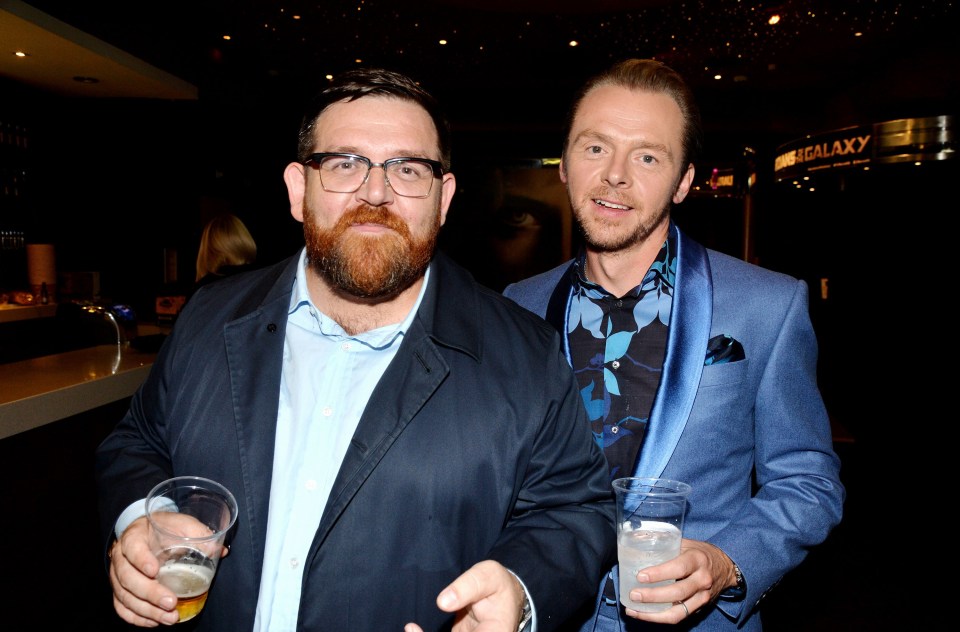 Simon Pegg once left his best mate Nick Frost unconscious in the woods