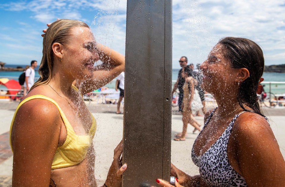 Friends celebrate Australia Day on a day out at Bondi Beach