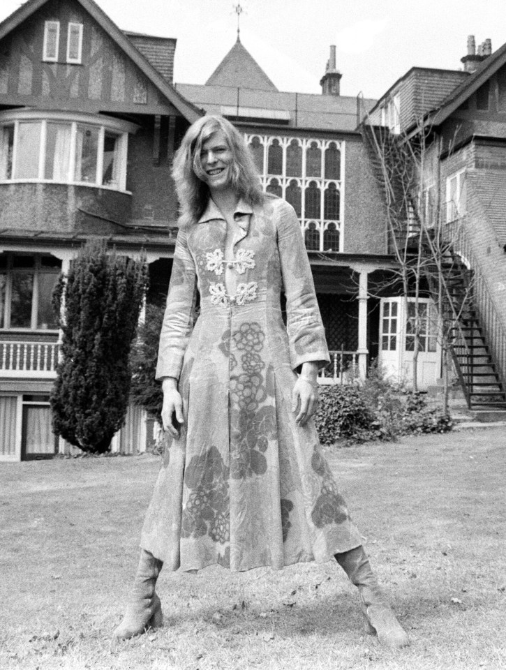 David pictured at his Kent home in 1971