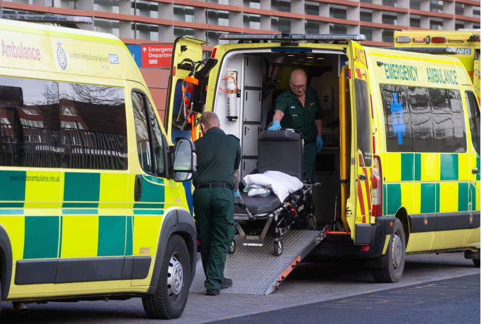 A steady stream of patients arriving at the Royal London Hospital in Whitechapel today as the NHS continues to suffer under extreme pressure