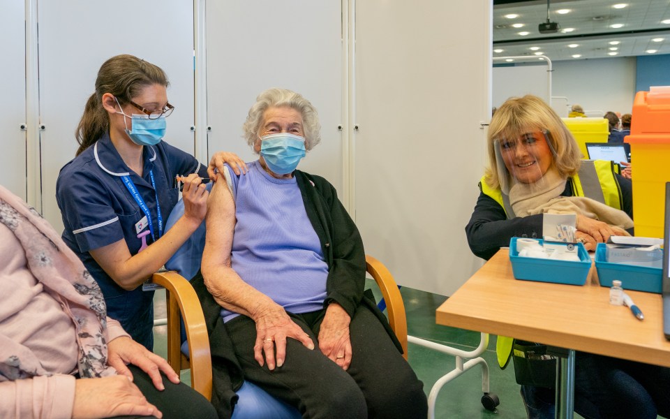 Jane Moore does her stint volunteering at a vaccine centre