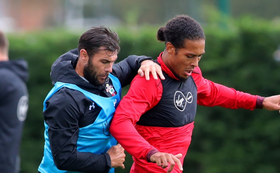 Charlie Austin spent two years with Van Dijk at Southampton