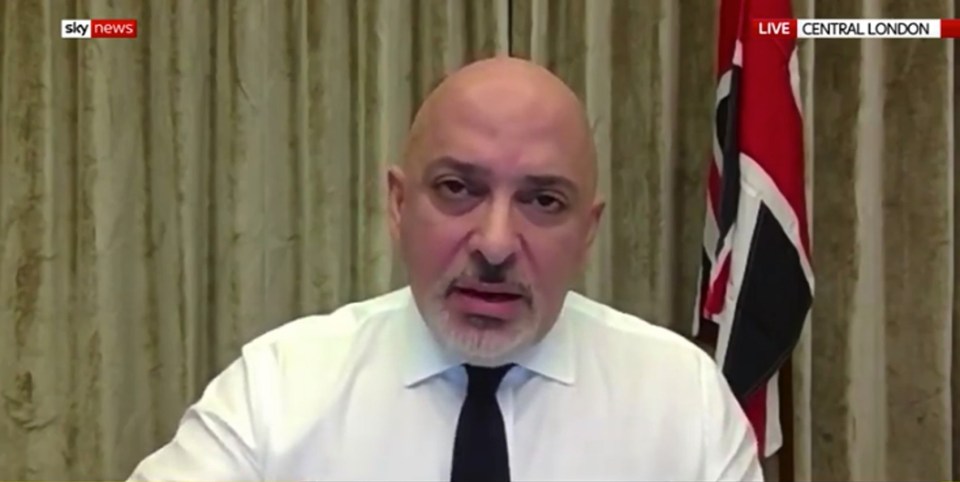 Nadhim Zahawi warned Eurocrats not to try to block the vaccine coming to the UK