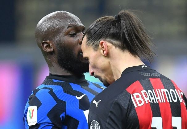 Zlatan Ibrahimovic and Romelu Lukaku were involved in an astonishing head-to-head clash