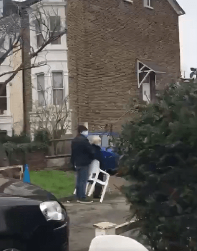 Some brought chairs so they could rest their legs as they waited