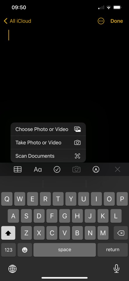 It takes seconds to scan a document with an iPhone