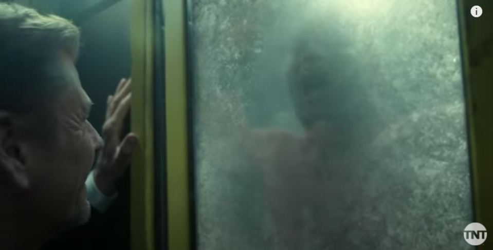 Mr Wilford is seen torturing a passenger in an icy chamber