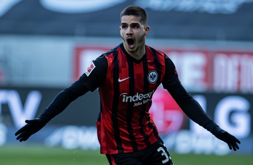 Man Utd could sign Eintracht Frankfurt striker Andre Silva for £30m this summer