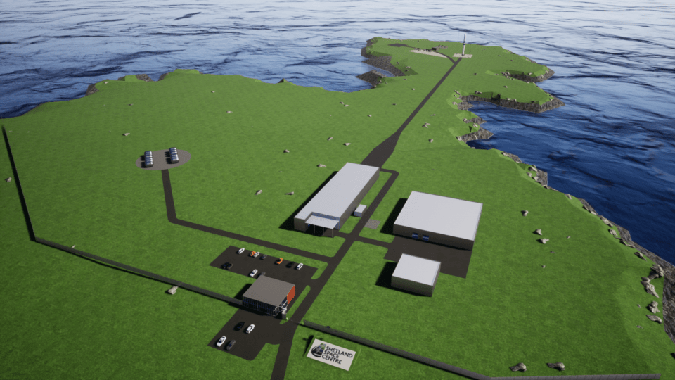 Plans for the three-pad launch centre still need to be approved by the Shetland Islands Council