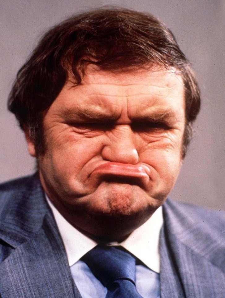 Les Dawson's trademark gurning face made him a household name