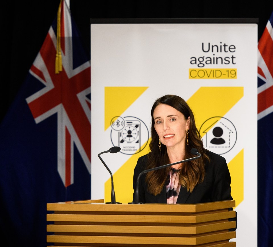 New Zealand Prime Minister Jacinda Ardern announces tighter lockdown restrictions in Auckland on Sunday