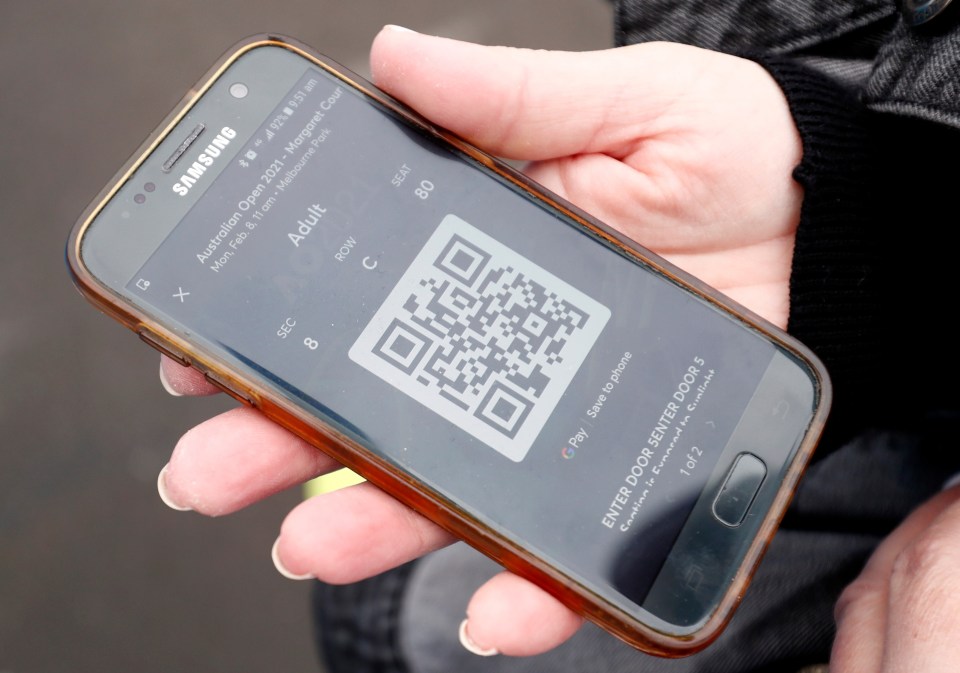 The QR coded would be on a mobile phone app