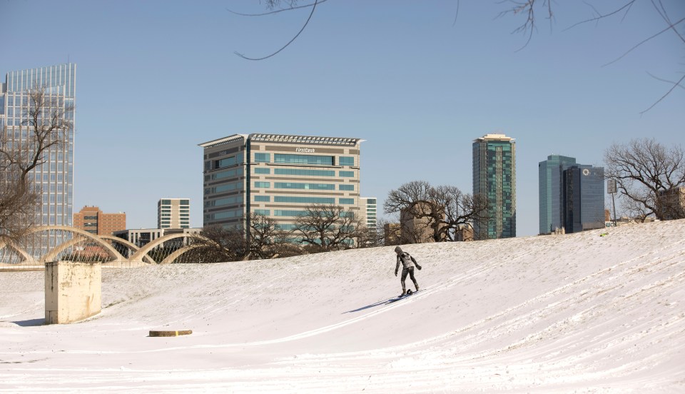 The freak cold weather is being associated with climate change