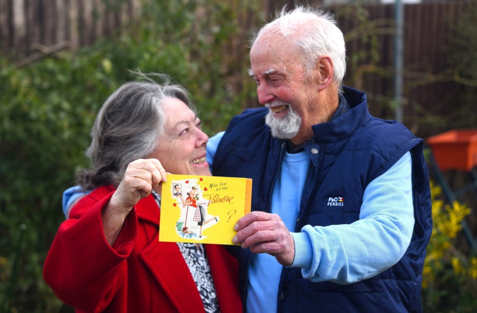 Retired sailor Tom McAlister will give his wife Jean a special Valentine’s Day card tomorrow — the exact same one he has for 61 years