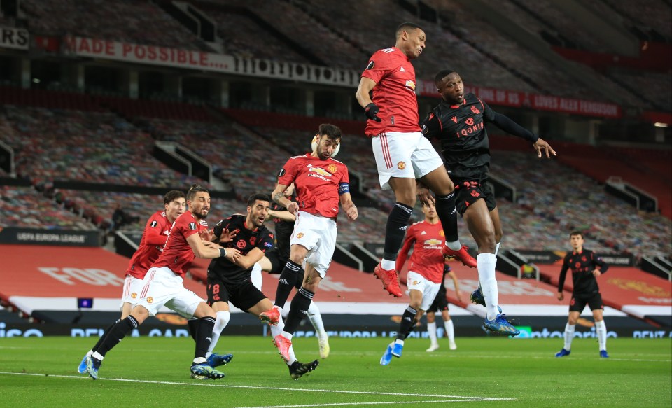 Bruno Fernandes and Anthony Martial are at the centre of United's attacking hopes