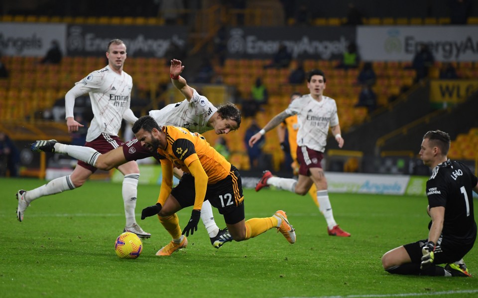 Catastrophe struck in first-half stoppage time as Luiz fouled William Jose