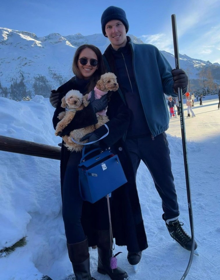 The pair went on a ski trip to Switzerland over New Year’s