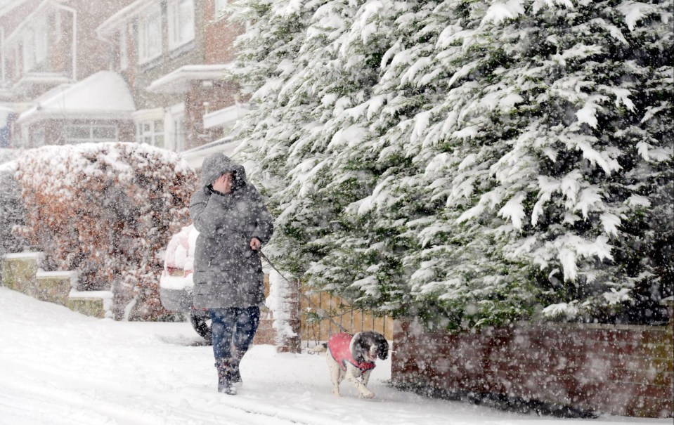 Around six inches of snow will blanket Britain