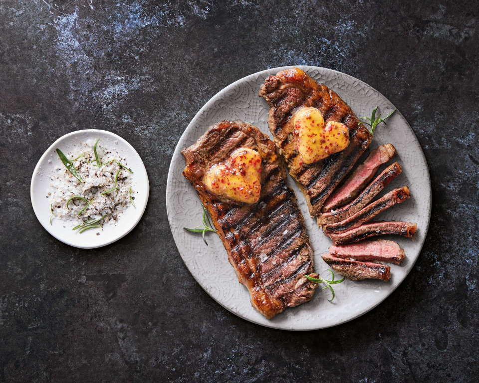 Aldi has the cheapest steak with heart butter at £5.49