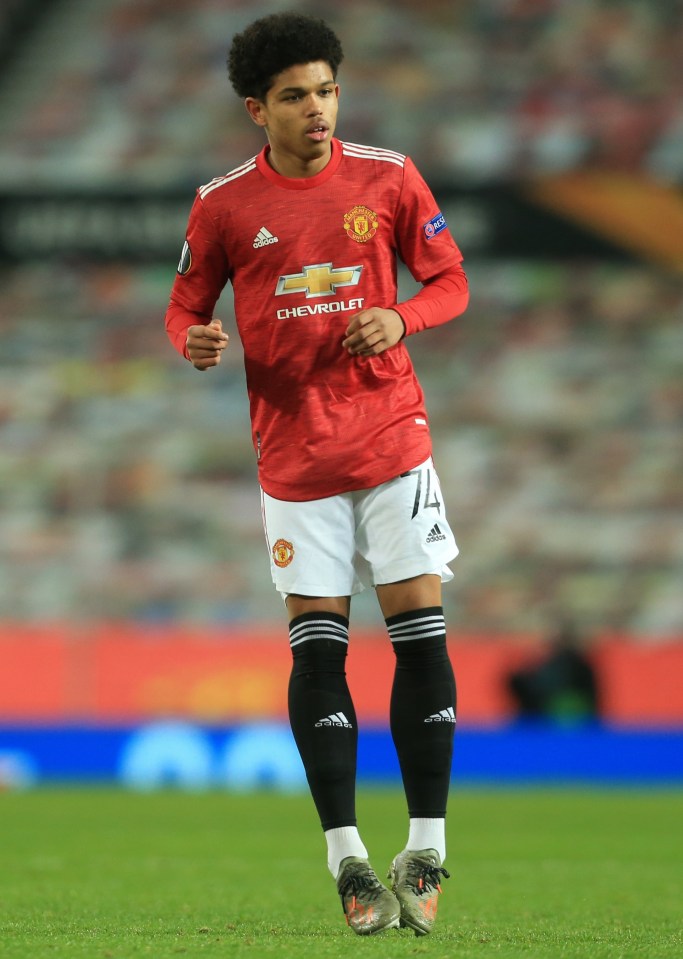 Shola Shoretire is United's seventh-youngest player ever and now no-one younger has played for the Red Devils in a European game