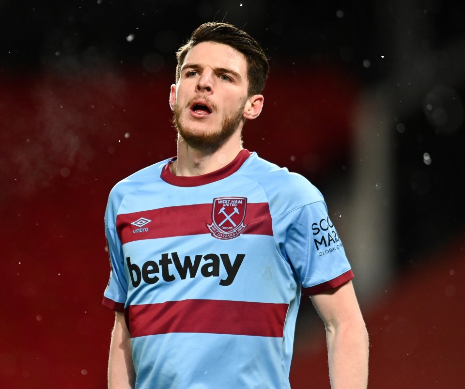 £70m-rated West Ham star Declan Rice was schooled at Chelsea's academy before he was released in 2014