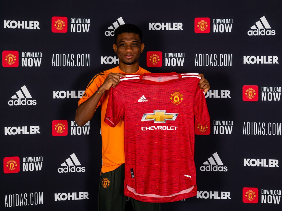 Amad Diallo signed for Manchester United last October but officially joined the club in January