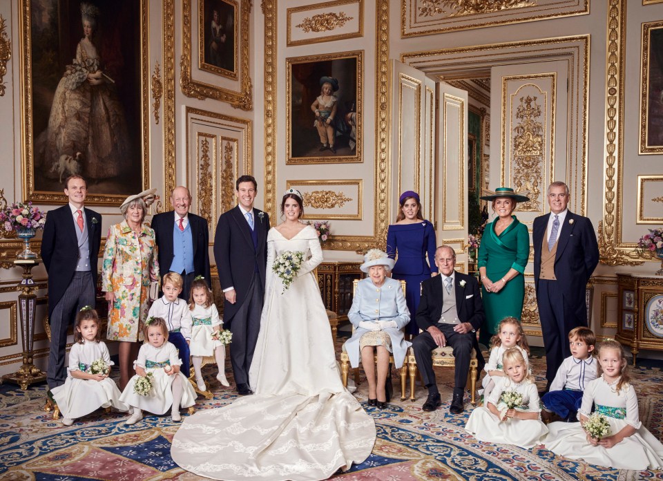 Eugenie and Jack Brooksbank wed in a glittering ceremony in St George's Chapel, Windsor Castle, in front of royal and celebrity guests in October 2018