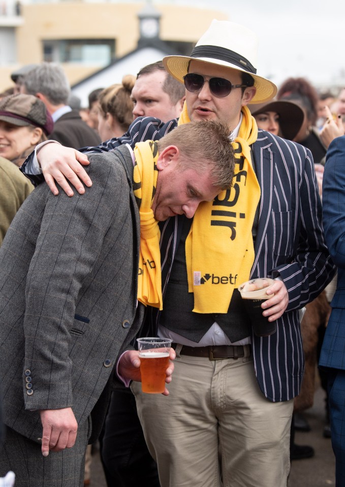 This punter looks like he needs a place to put his weary head