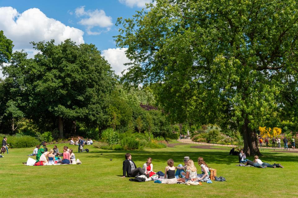 Brits to be able to meet up with a friend to have a coffee on a park bench and even enjoy a picnic