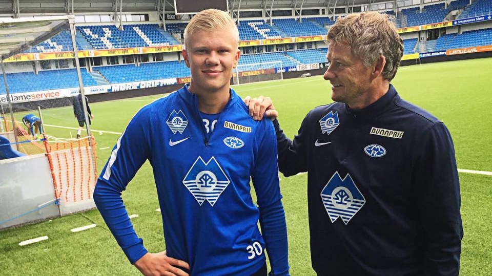 Ole Gunnar Solskjaer is keeping tabs on his former charge Erling Haaland