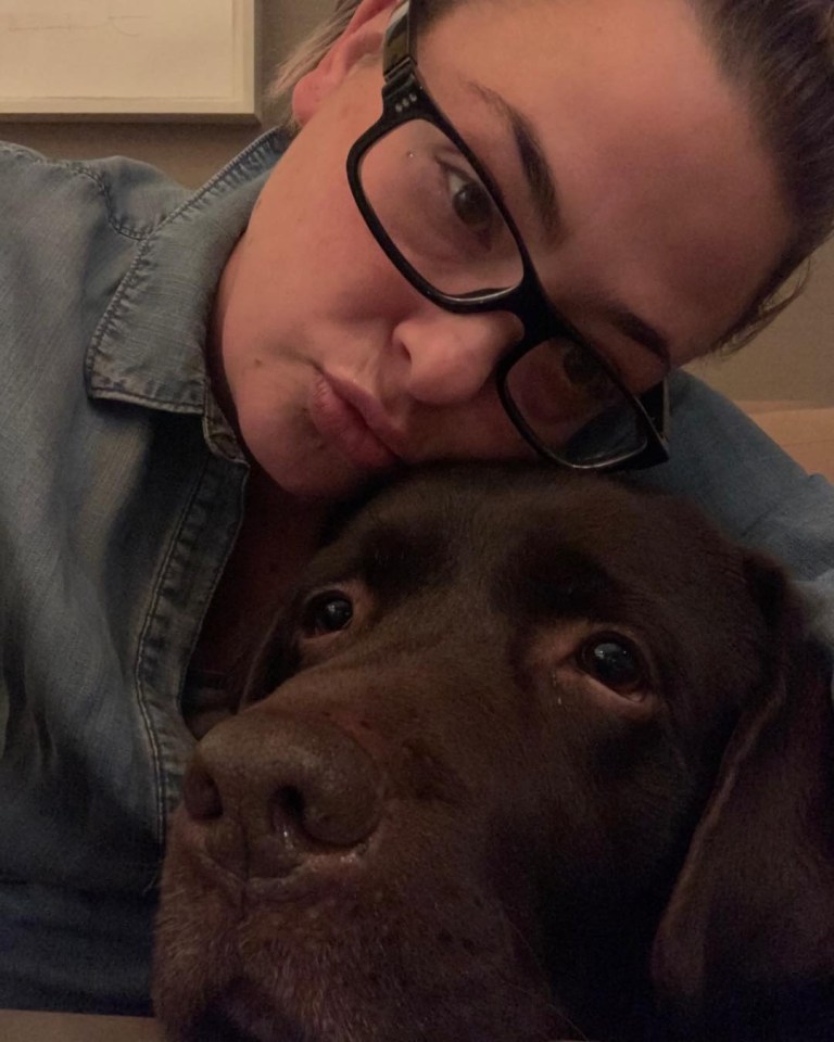 He shares the dog with ex-wife Lisa Armstrong