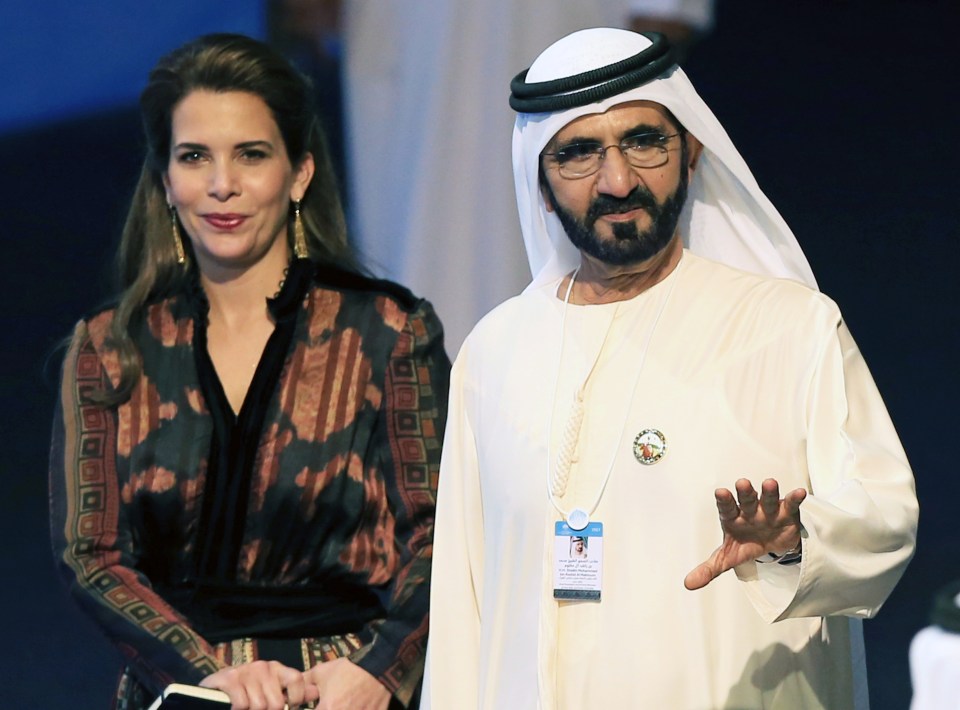 Sheikh Mohammed bin Rashid Al Maktoum with Princess Haya bint Al Hussein