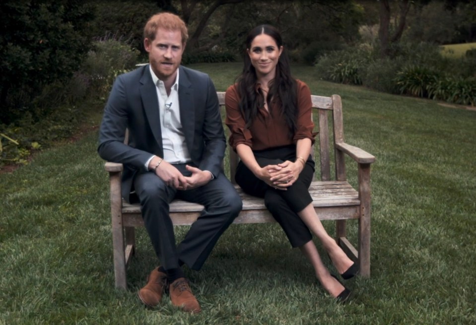 The couple discussed the US election while sitting in their neatly-maintained garden